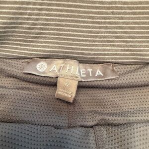 Athleta Heathered Gray Striped Skort medium